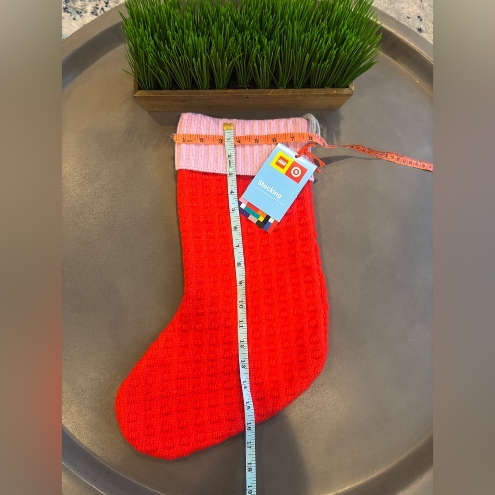 Lego Collection x Target Christmas Stocking
Sweater Knit Pink/Red NEW! - Picture 6 of 6